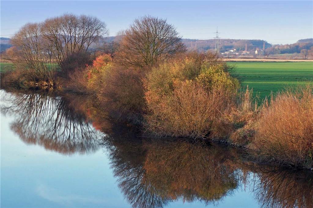 Einer der wärmsten September aller Zeiten: Droht Gefahr für die Lippe? Ausblick auf die Lippe in Bork.