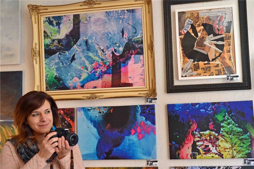 Frauentag mit viel Tanz, Kunst für wenig Geld - und der Frühling kommt Die Lüner Foto-Künstlerin Melanie Loch war bereits bei „Kunst unter hundert“ im Atelierhaus zu Gast.
