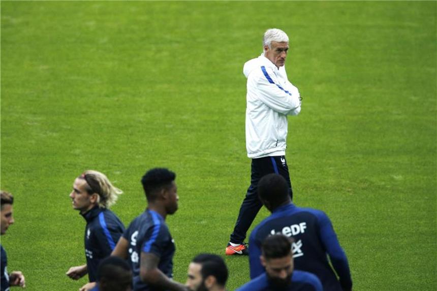 Frankreich Testspielgegner der DFB-Elf am 14. November Die Mannschaft von Trainer Didier Deschamps ist am 14. November zu Gast in Köln. Foto: Thibault Camus