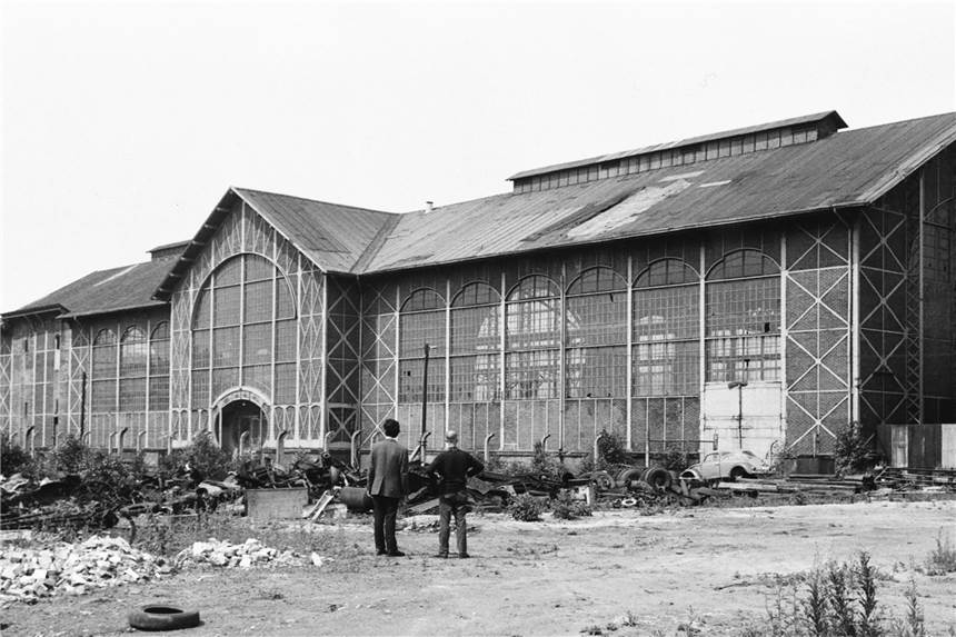 Zeitzeugen sprechen über Rettung der Maschinenhalle von Zeche Zollern Die Maschinenhalle im Jahr 1970 – kurz nach der Rettung vor dem drohenden Abbruch.