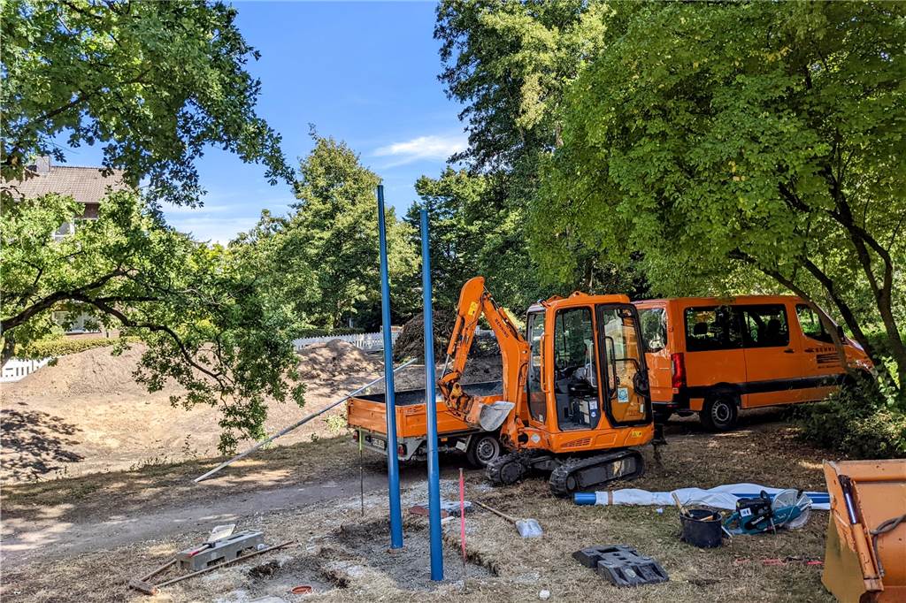 Bauarbeiten: Park in Dorsten wochenlang dicht, Spielplatz gesperrt Bauarbeiten
