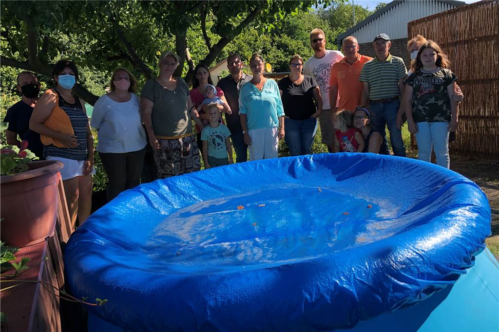 Die Mitglieder des Gartenvereins Woldenmey in Derne wehren sich gegen das Verbot des Stadtverbands, in den Gärten Pools aufzustellen