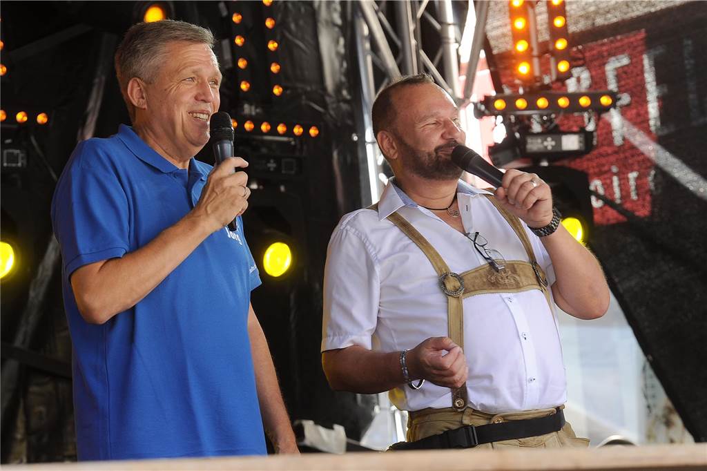 Die Moderatoren Jörg Przystow (l.) und Gunther Gerke.