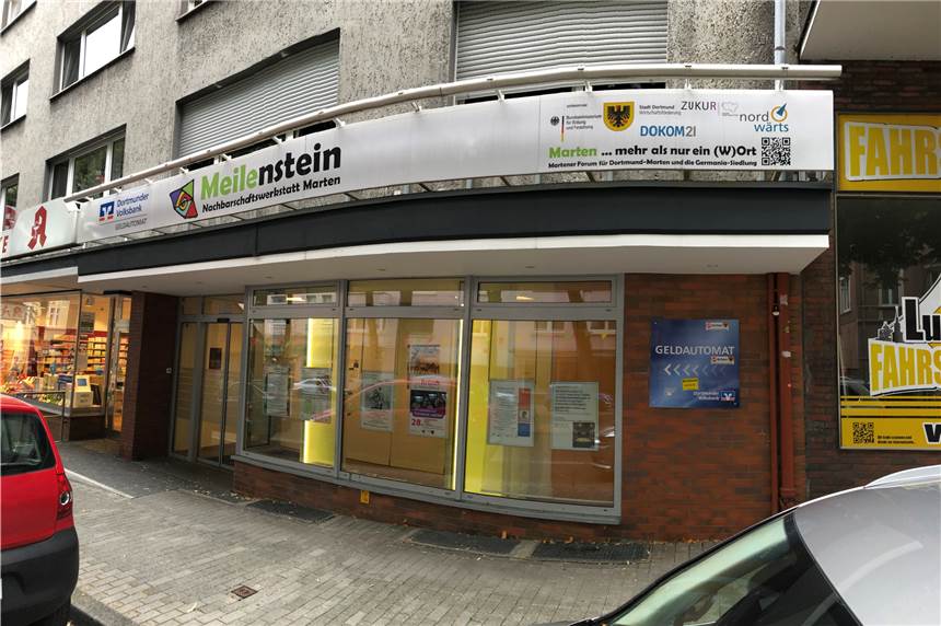 Die Nachbarschaftswerkstatt „Meilenstein" entstand als „Nordwärts"-Projekt in einer ehemaligen Volksbank-Filiale.