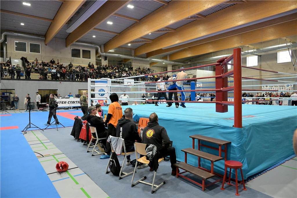 Die neue Sporthalle an der Dammwiese wurde von den German Open im Kickboxen eingeweiht.
