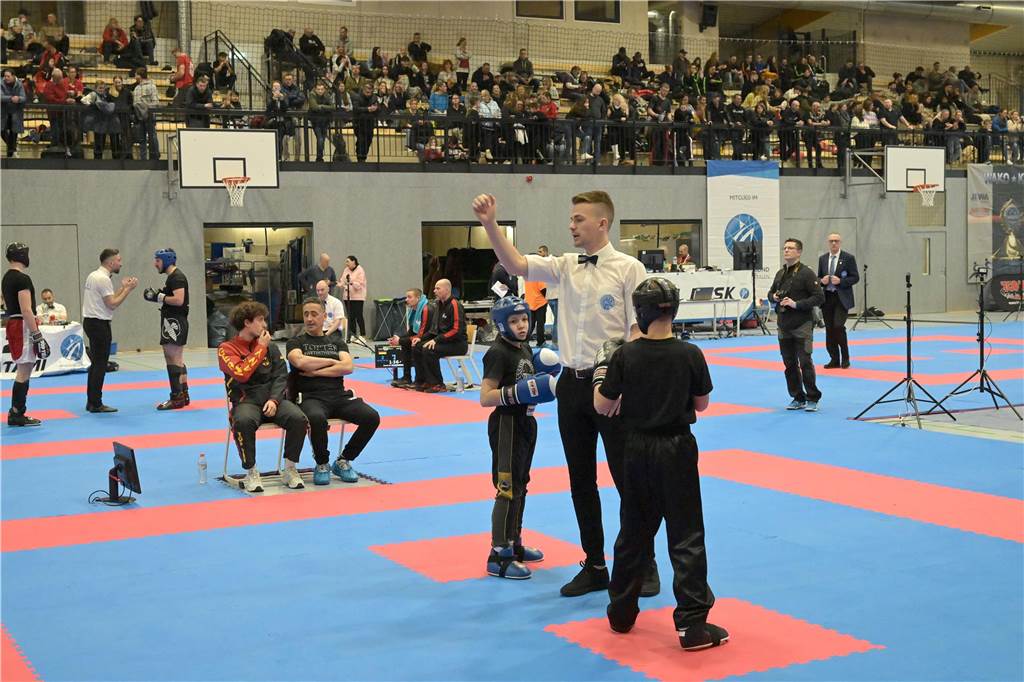 Die neue Sporthalle an der Dammwiese wurde von den German Open im Kickboxen eingeweiht.