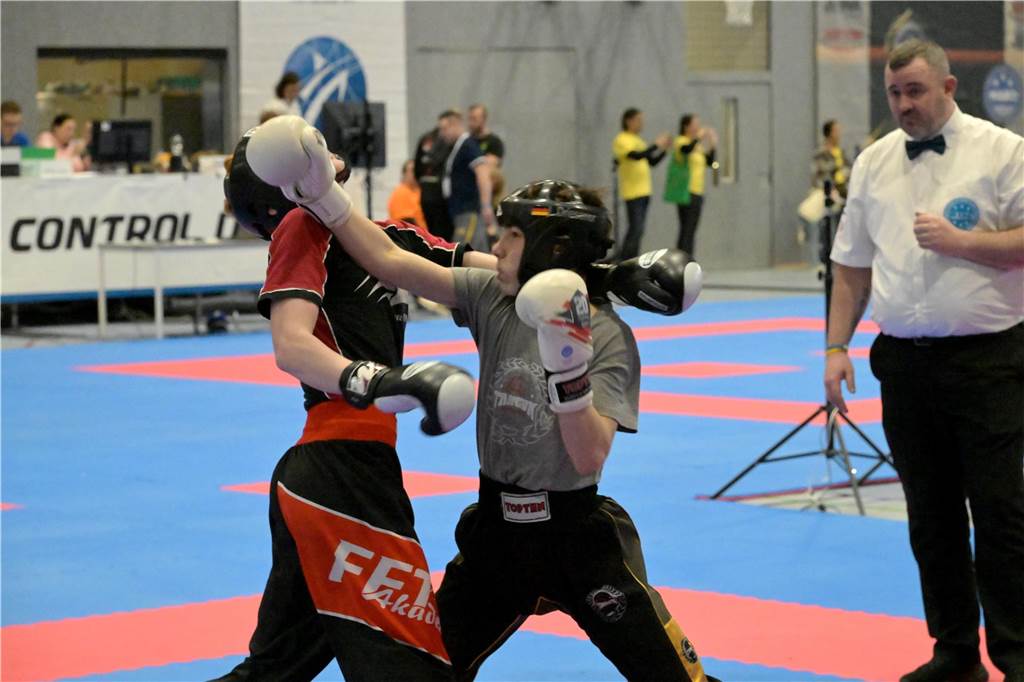 Die neue Sporthalle an der Dammwiese wurde von den German Open im Kickboxen eingeweiht.