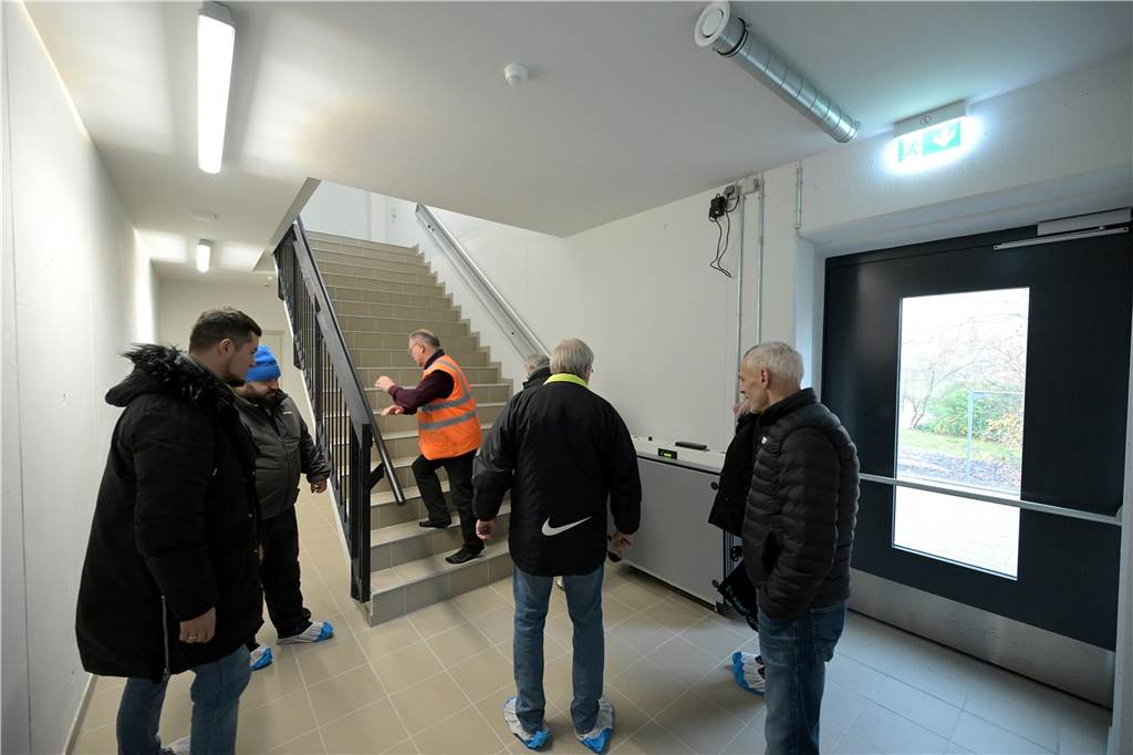 Die neue Sporthalle in Lünen an der Dammwiese.