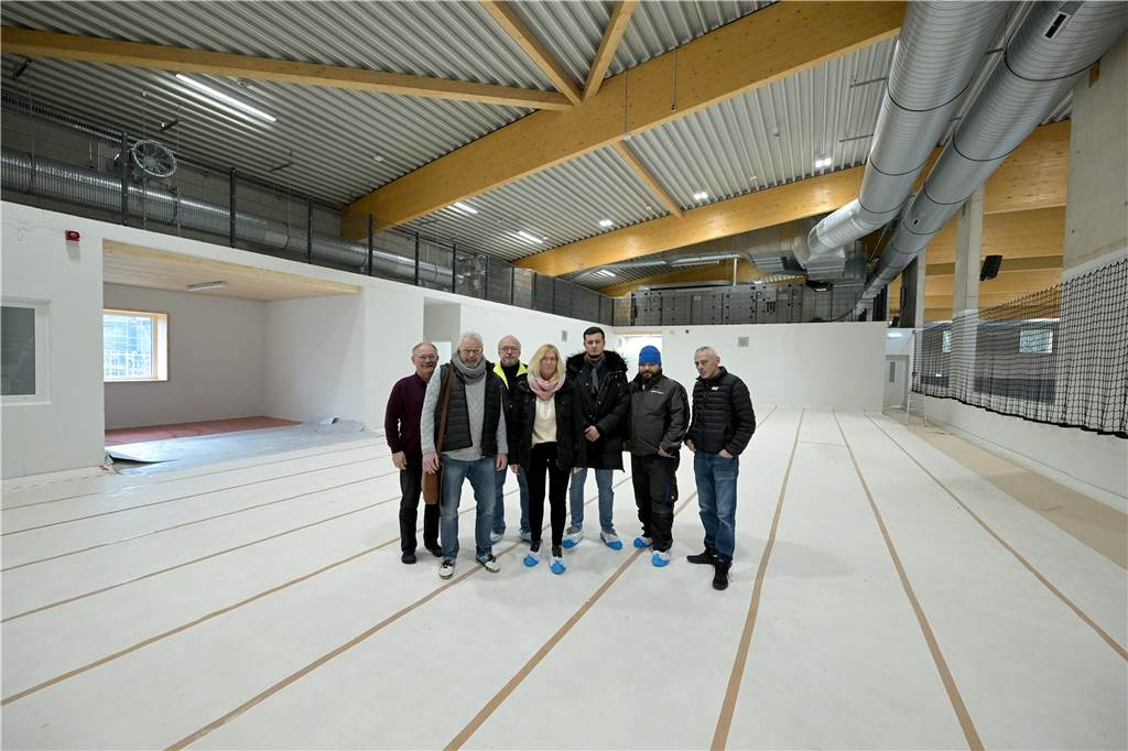 Die neue Sporthalle in Lünen an der Dammwiese.