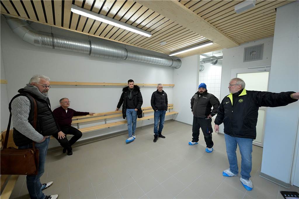 Die neue Sporthalle in Lünen an der Dammwiese.