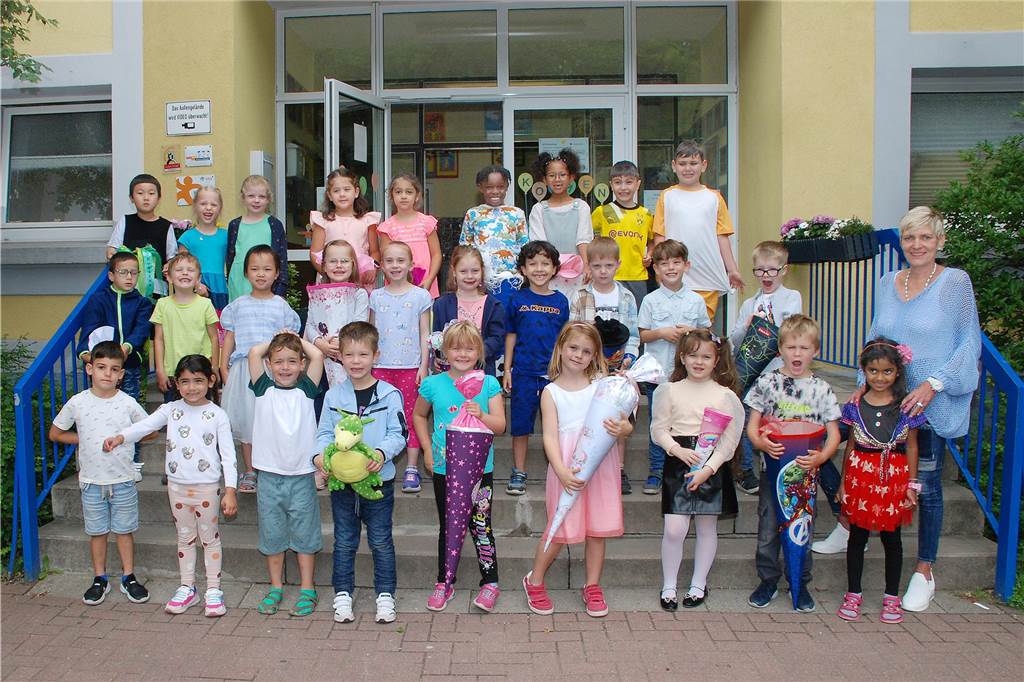 Die Niko-Klasse 1B an der Wilhelmschule besuchen 29 Kinder. Klassenlehrerin ist Christine Heimann-Hindrichs.