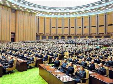Die nordkoreanische Volksversammlung wird im Ausland als Scheinparlament bezeichnet. Foto: Yonhap/Archiv