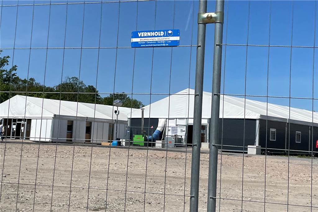 Die Notunterkunft des Landes für Flüchtlinge in Castrop-Rauxel.