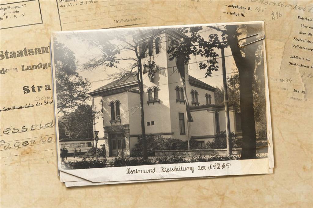 DIe NSDAP-Kreisleitung an der Hansastraße stand direkt gegenüber der Synagoge - ein Dorn in den Augen der Nazis.