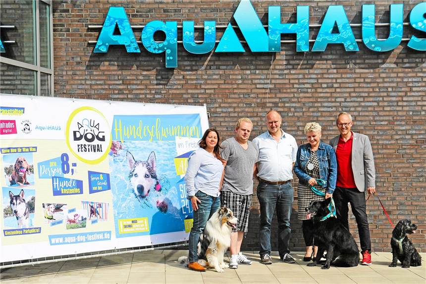 Tierischer Spaß im Aquahaus in Ahaus ist garantiert Die Organisatoren freuen sich schon jetzt auf das Aqua-Dog-Festival im September.
