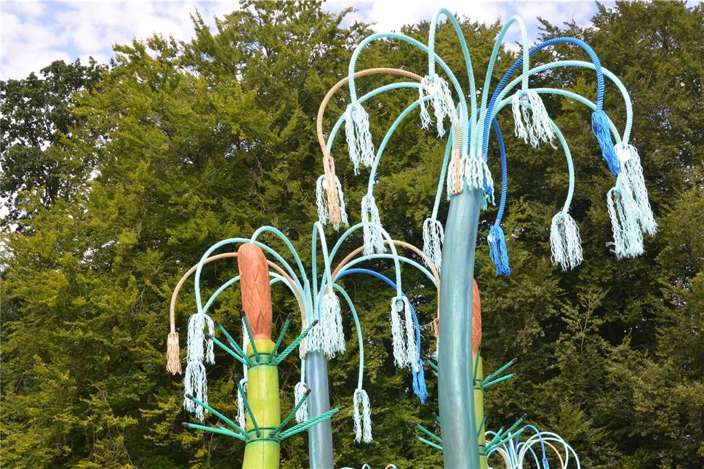 Bunte Palmen im Ketteler Hof in Haltern