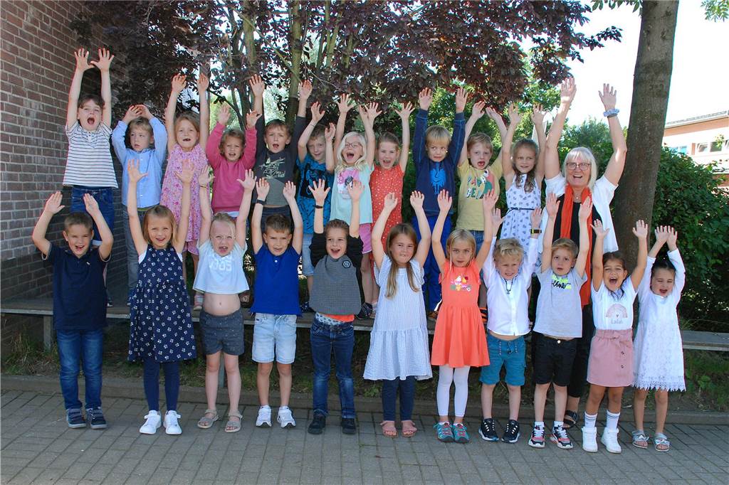 Die Panda-Klasse 1C an der Grundschule Alter Garten besuchen 25 Kinder. Klassenlehrerin ist Manuela Olberding.