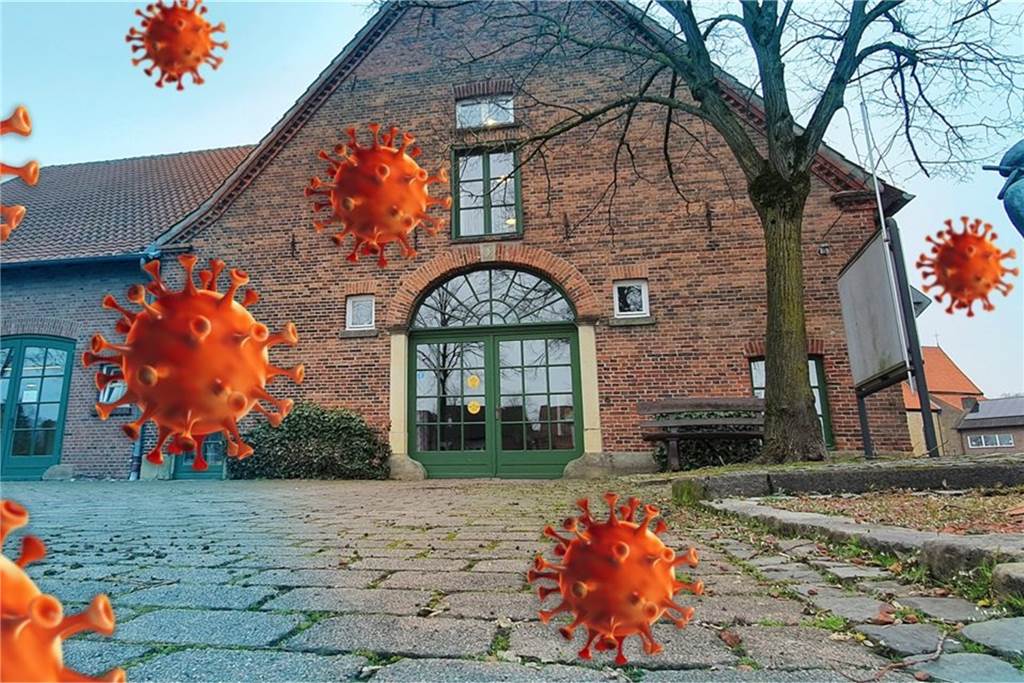 Die Pandemie kostete die Dinkelgemeinde, hier sinnbildlich der Eppingsche Hofe, 2021 sechsstellige Euro-Summe.
