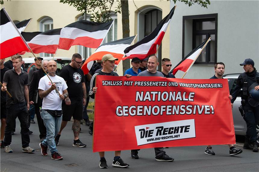 Partei „Die Rechte“: Mehr Straftaten als Mitglieder Die Partei „Die Rechte“ fällt vor allem durch politisch motivierte Straftaten auf. (Symbolbild)