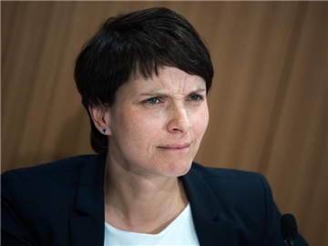 Die Parteivorsitzende erklärt in einer Videobotschaft, dass sie "weder für eine alleinige Spitzenkandidatur noch für eine Beteiligung in einem Spitzenteam zur Verfügung stehe". Foto: Bernd von Jutrczenka