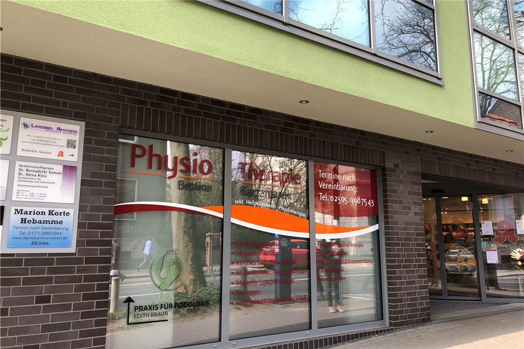 Physiotherapie-Praxen gehen wegen des Coronavirus‘ am Stock Die PhysioTherapie von Bettina Kaczmarek an der Wittener Straße 40.