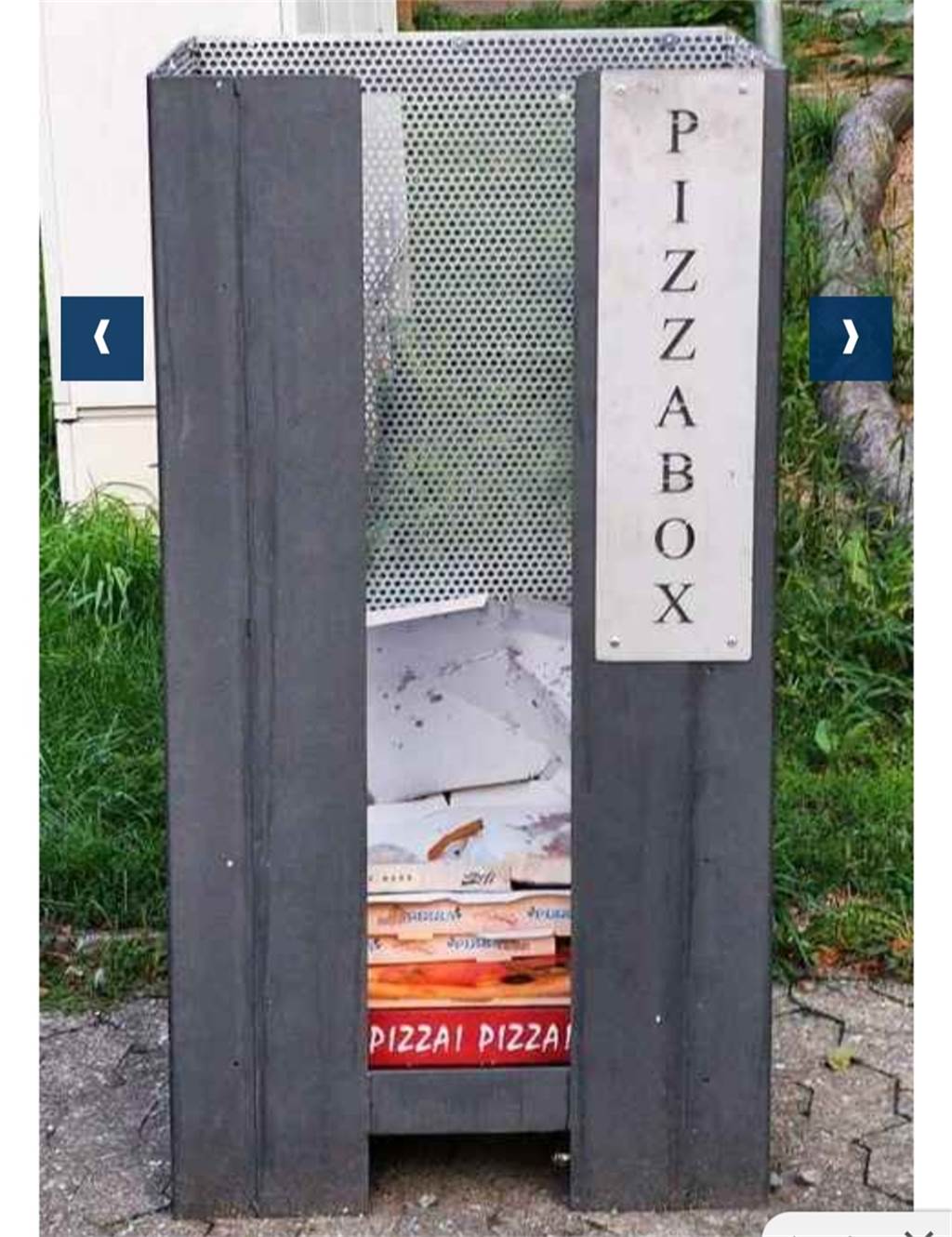Pizza-Müll am Phönix-Center: Welche simplen Lösungen es in anderen Städten gibt Die "Pizzabox" fasst eine ganze Menge Kartons.