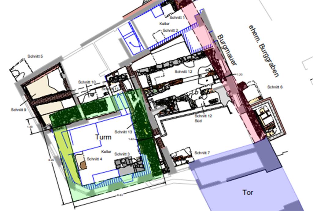 Abriss und Neubau: Tage der alten Burgschänke sind gezählt Die Planungen sind schon weit vorangeschritten. Der Keller mit den historischen Funden soll erlebbar gemacht werden, im Erd- ober Obergeschoss werden die örtlichen Vereine Platz für Veranstaltungen haben. Einen Aufzug soll es im Neubau ebenfalls geben.