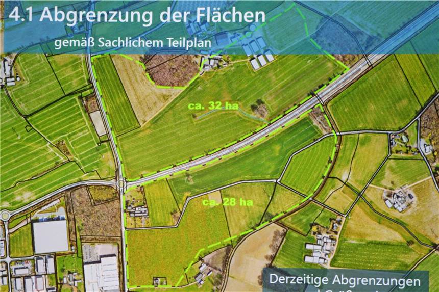 Neues Gewerbegebiet in Werne noch viel größer als Amazon-Fläche Die Politik stimmt über den oberen Teil (32 Hektar) des geplanten Gewerbegebietes ab. Der untere, südliche Teil ist quasi nur eine regionale Optionsfläche.