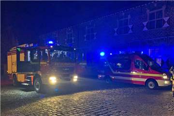 Die Polizei war in der Nacht zu Samstag am Schloss Raesfeld im Einsatz, nachdem ein Rauchmelder Alarm geschlagen hatte.
