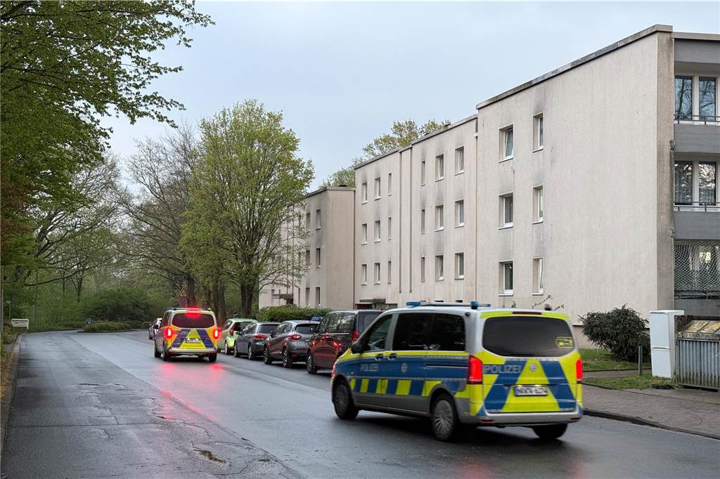 Größerer Polizeieinsatz in Dorsten: Mehrere Streifenwagen suchen Stadtteil ab Die Polizisten fuhren weiter in Richtung Barkenberger Allee.