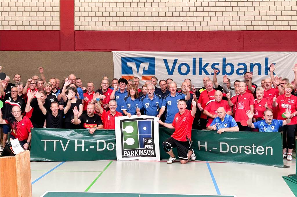 Mehr als nur Tischtennis: Die Erfolgsstory des TTV Hervest-Dorsten Teilnehmer des 1. Vereinte-Volksbank-Cups für PingPongParkinson-Teams in Dorsten