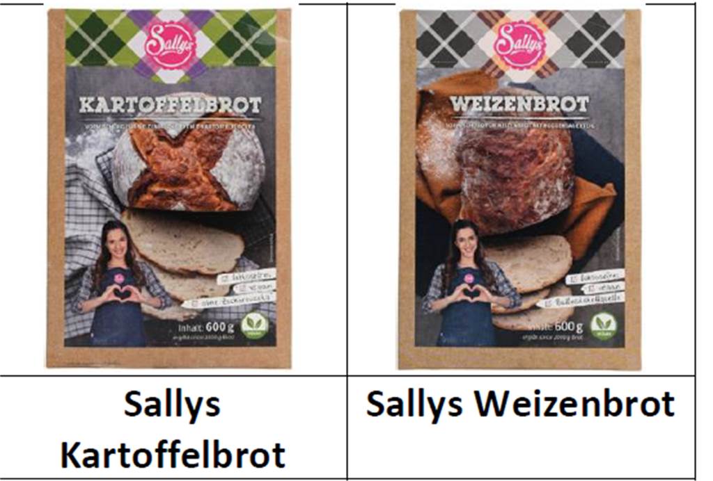 Rückruf bei Lidl: Back-Produkte von Youtuberin Sally zurückgerufen Zwei der vier Backmischungen.