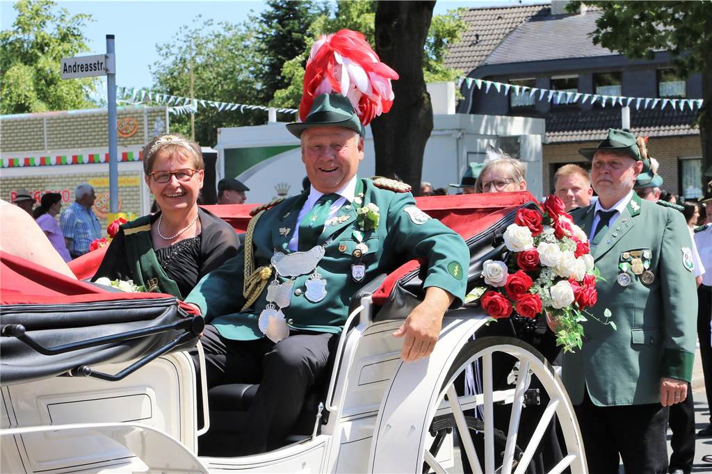 Schützenfest in Hullern Königspaar Ludger Stüer und Christa Beermann vom Schützenverein Hullern aus Haltern.