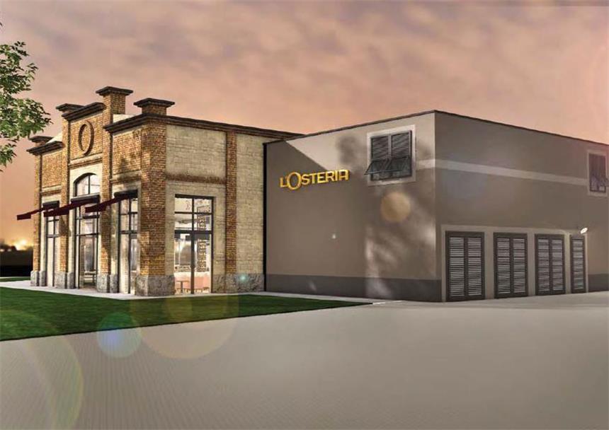 Heftige Kritik der Grünen an L'Osteria-Ansiedlung Die Restaurant-Kette "L'Osteria" kommt nach Castrop-Rauxel. Im Frühjahr 2016 soll das Restaurant an der Grutholzallee eröffnen. Auf dieser Grafik: eine erste Impression davon, wie der fertige Laden in direkter Nachbarschaft des "Café del Sol" aussehen kann und soll.