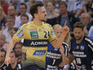 Die Rhein-Neckar Löwen um Patrick Groetzki besiegten die SG Flensburg-Handewitt mit 23:21. Foto: Axel Heimken