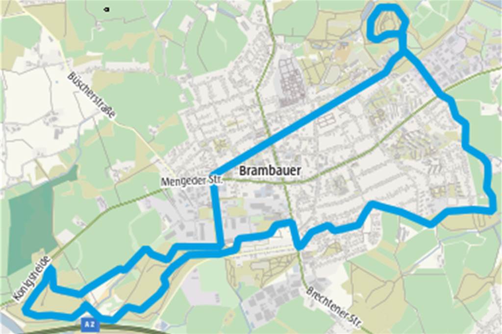 Gipfelstürmer in Lünen: Wanderung führt zu Bunker und Ufo Die Route ist knapp 13 Kilometer lang und dauert bei normalem Tempo etwa vier Stunden.