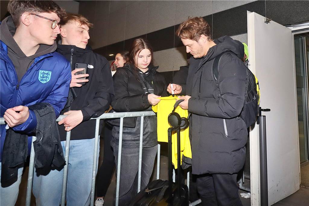 Die Rückkehr der BVB-Profis aus Hoffenheim.