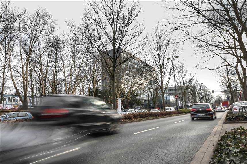 Die Ruhrallee in der südlichen Innenstadt.