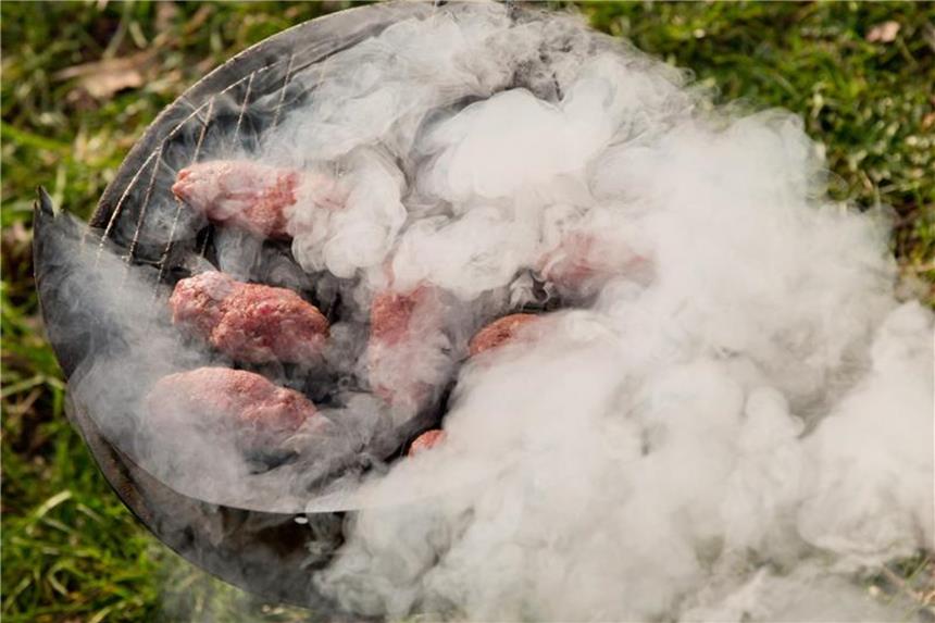 Schadstoffe im Grillrauch gehen unter die Haut Die Schadstoffe aus dem Grillrauch werden durch die Haut noch intensiver aufgenommen werden als durchs Einatmen. Foto: Daniel Karmann