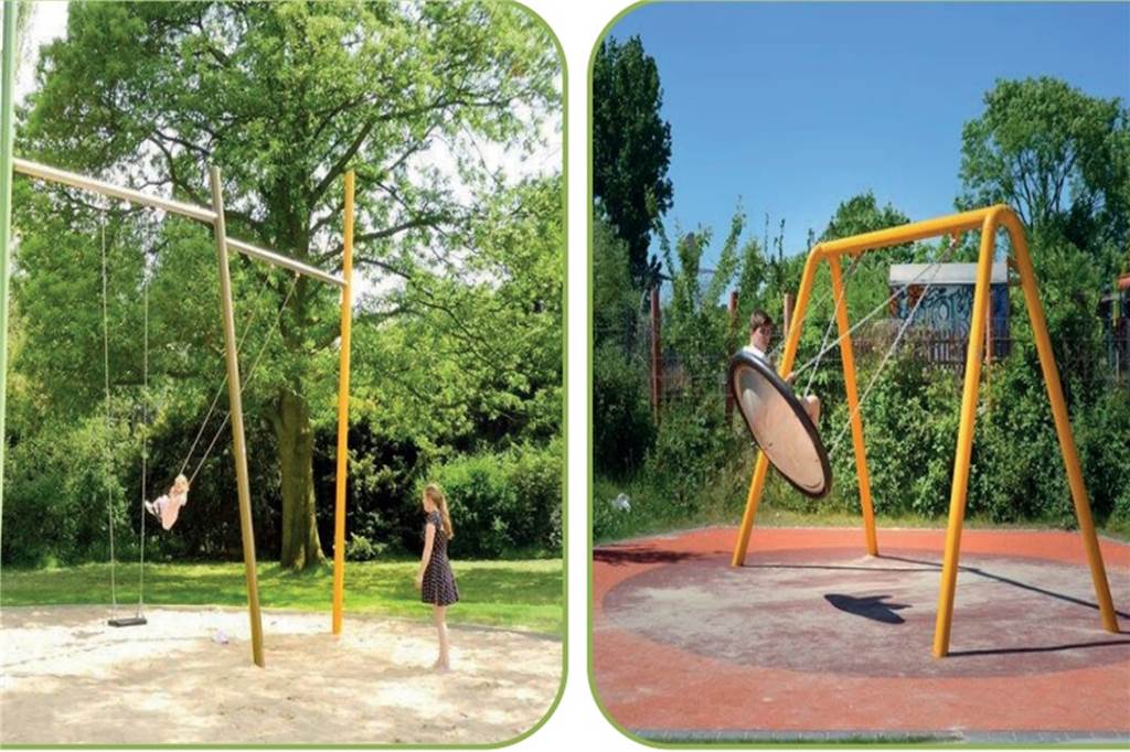 Spielplatz auf IGA-Gelände in Lünen: Kinder wünschen sich Doppel-Rutsche Die Schaukel mit dem Reifen als Sitzfläche kam bei den Kindern besonders gut an.