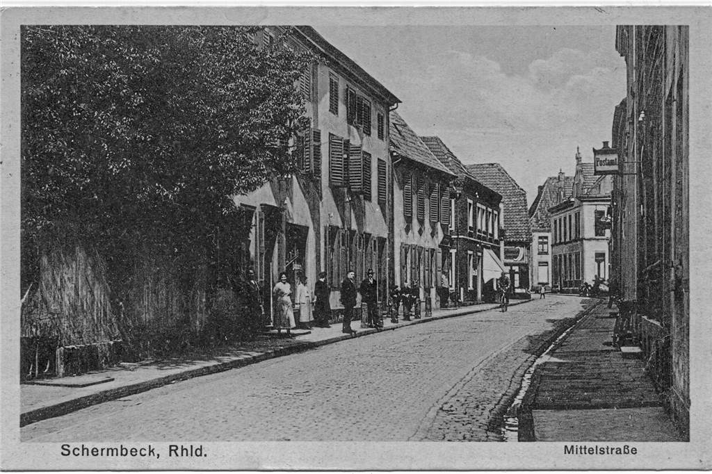 Schermbeck: Radfahrer-Paradies mit schlechter ÖPNV-Anbindung Die Schermbecker Mittelstraße im Jahr 1931