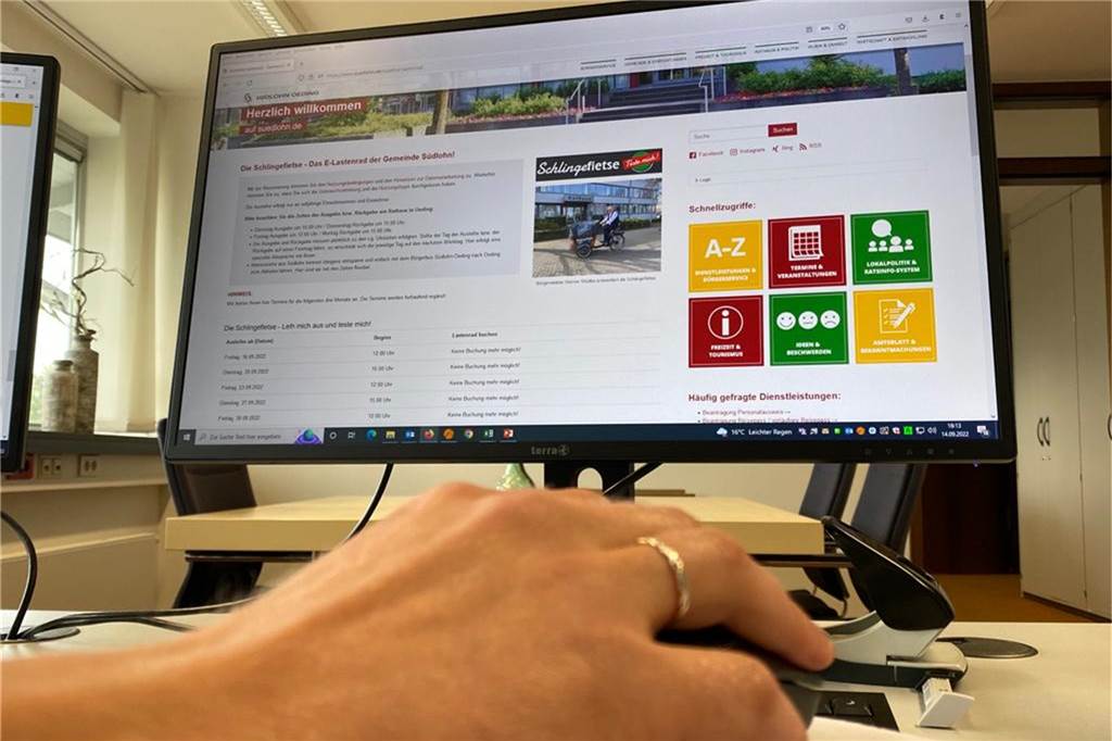 Schlingefietse fast komplett ausgebucht – kleinere Anpassungen geplant Die Schlingefietse kann einfach über die Homepage der Gemeinde gebucht werden.