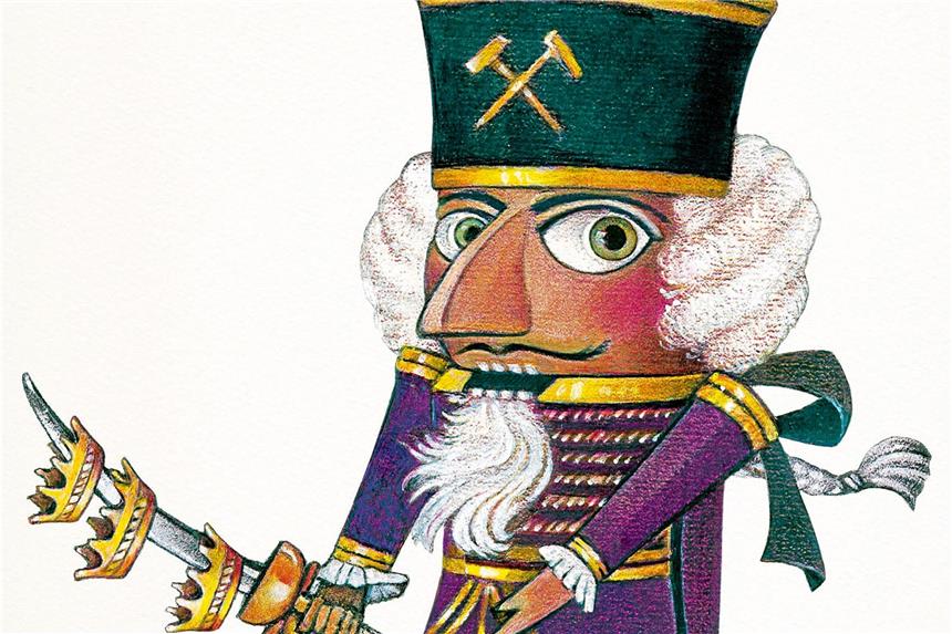 Auch in den Museen der Region herrscht eine festliche Stimmung Die schönen Illustrationen von Sabine Friedrichson gibt es in der Ausstellung „Nussknacker und Mausekonig“ im Heinrich-Heine-Institut zu sehen. Illustration Friedrichson