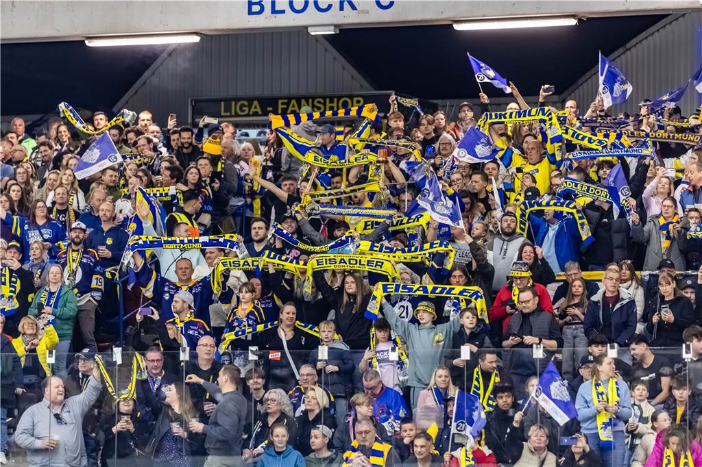 Die schönsten Fan-Fotos vom Playoff-Finale der Eisadler Dortmund.