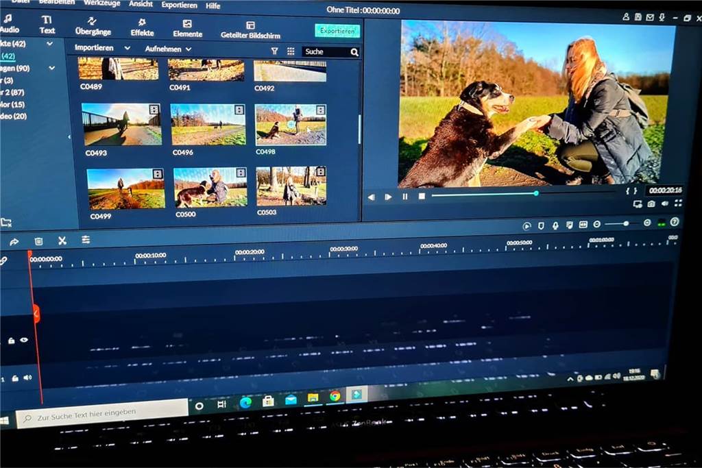Hunde-Videograf erschafft bewegende Erinnerungen für seine Kunden Die schönsten Szenen schneidet Saschas Djuranic am Computer zusammen.