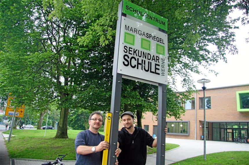 Anmeldezahlen: Schulen in Werne sind zufrieden Die Sekundarschule an der Bahnhofstraße.