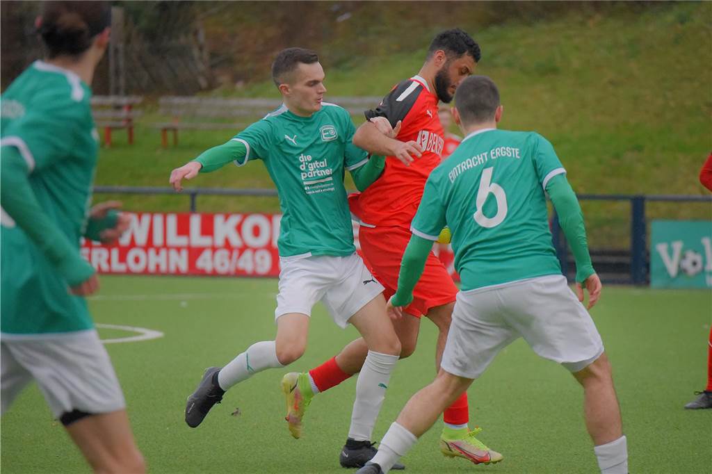 Die SG Eintracht Ergste hat beim FC Iserlohn II mit 1:2 verloren.