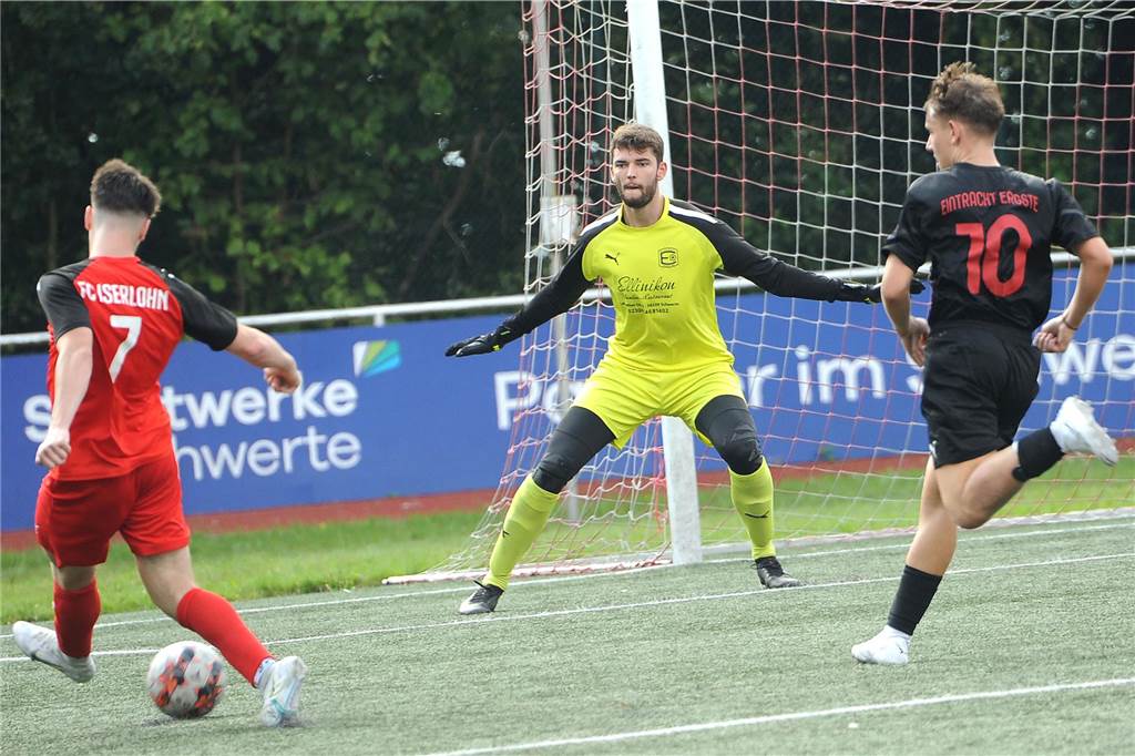 Die SG Eintracht Ergste hat sich vom FC Iserlohn II mit einem 2:2-Unentschieden getrennt.