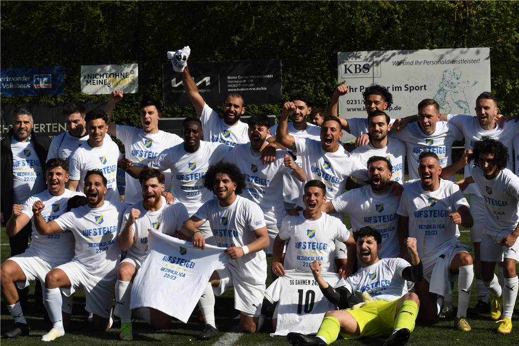Die SG Gahmen krönte sich am Sonntag zum Meister der Kreisliga A und steigt in die Bezirksliga auf.