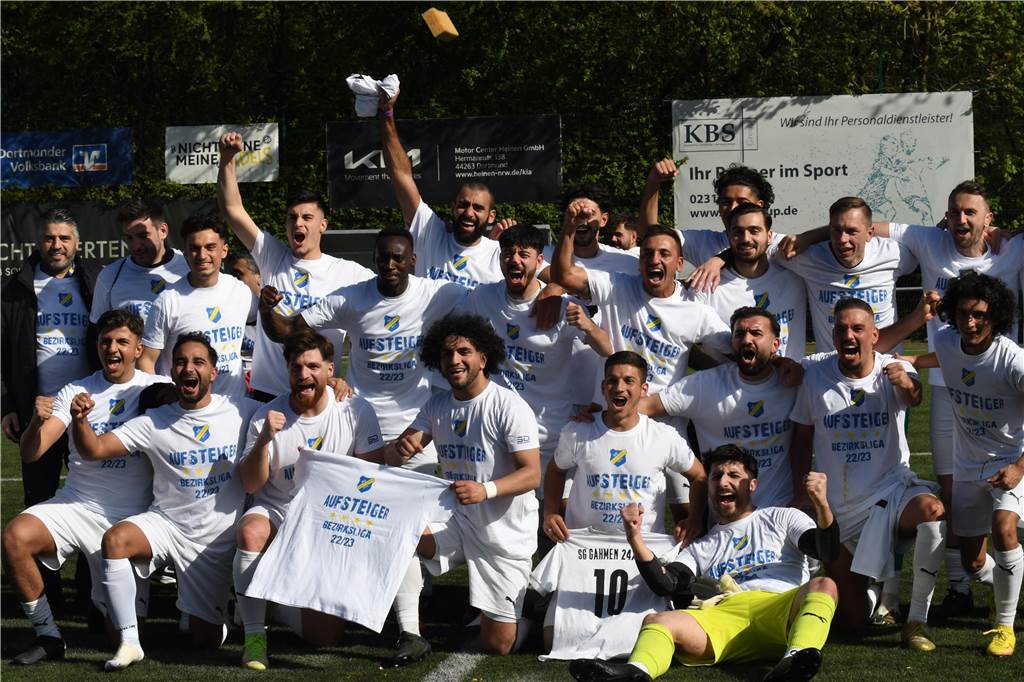 Die SG Gahmen krönte sich am Sonntag zum Meister der Kreisliga A und steigt in die Bezirksliga auf.